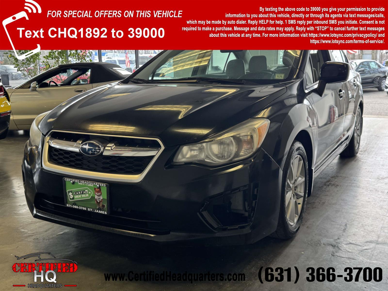  2012 Subaru Impreza Sedan 4dr Auto 2.0i Premium 