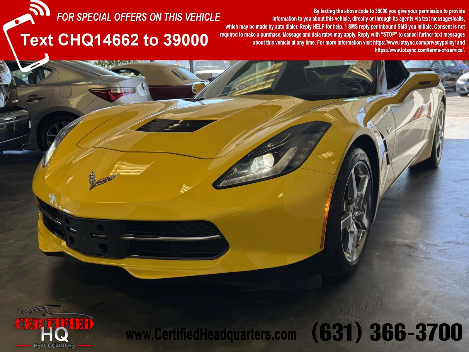 2014 Chevrolet Corvette Stingray 2dr Conv w/3LT