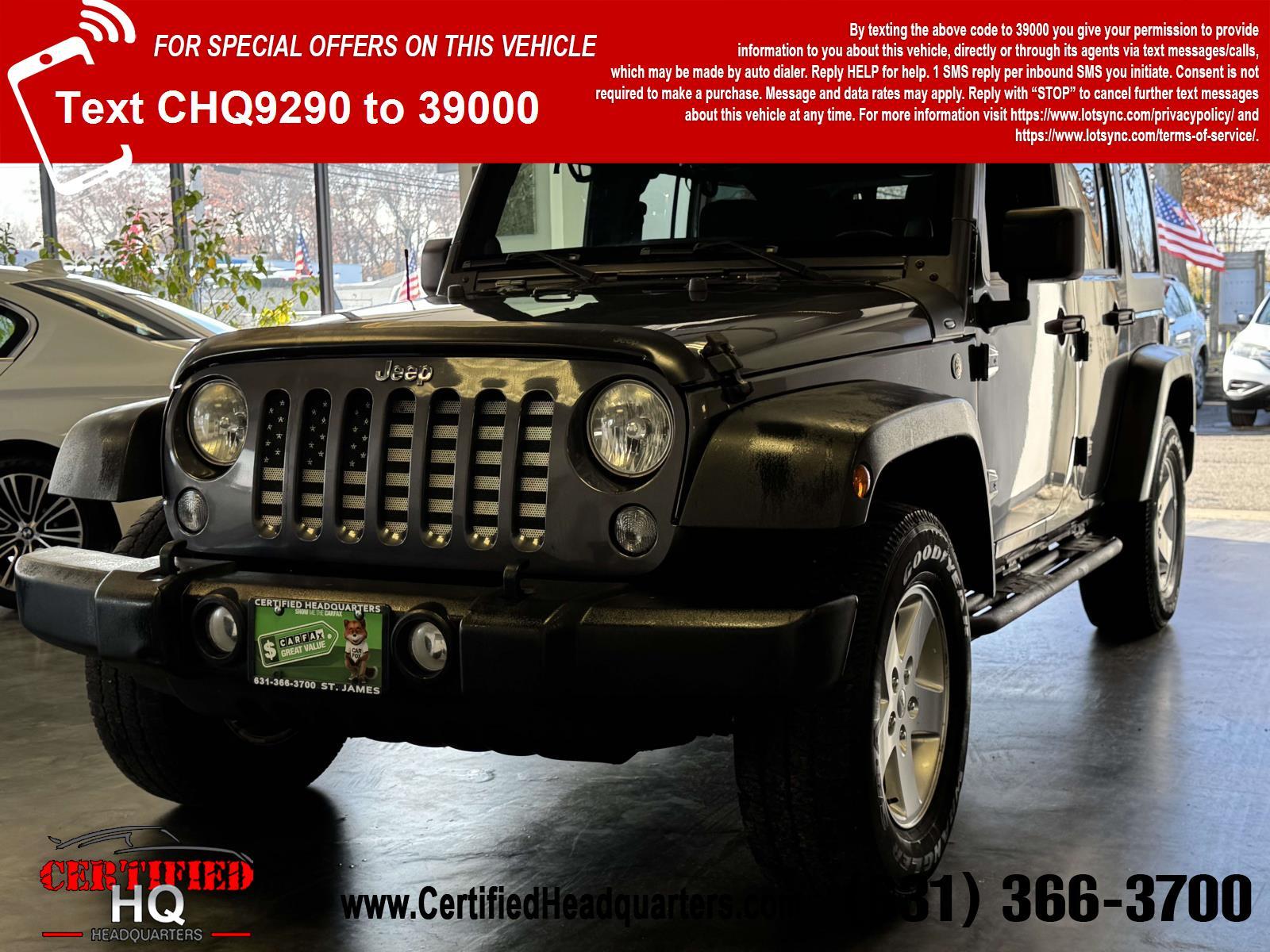2014 Jeep Wrangler Unlimited 4WD 4dr Sport