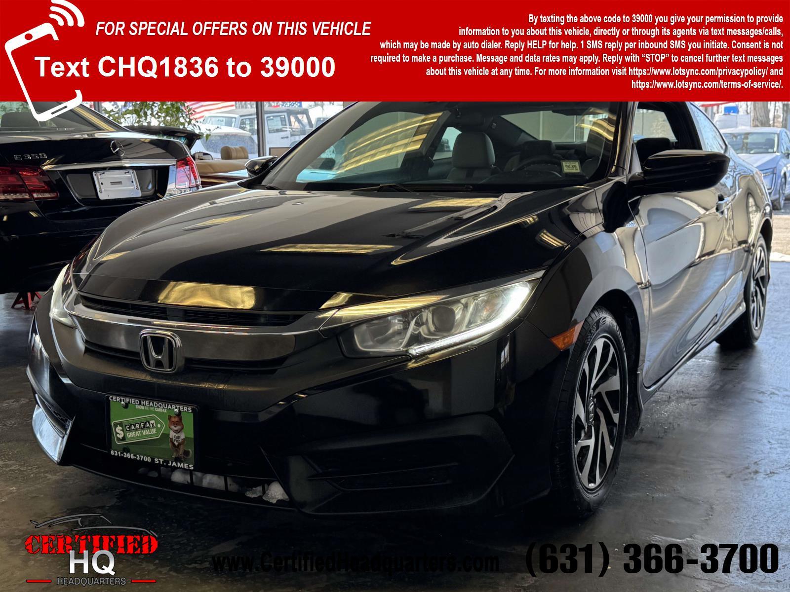  2016 Honda Civic Coupe 2dr CVT LX-P 